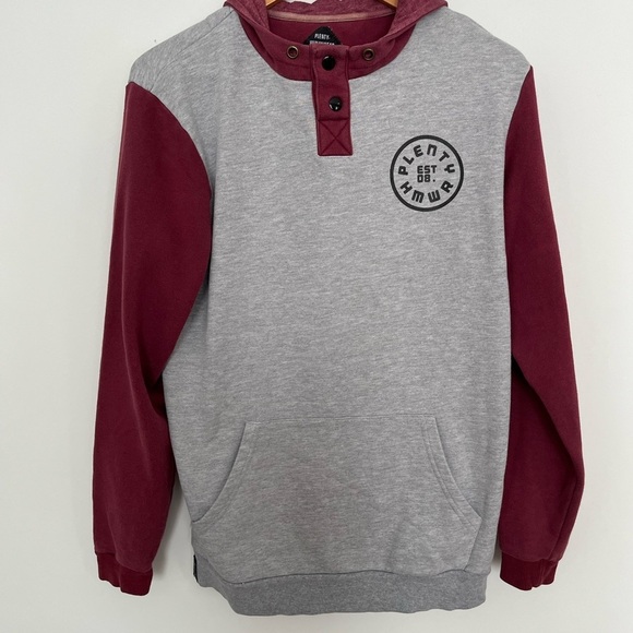 Plenty Humanwear Men's Gray and Red Sweater size small - Picture 2 of 5